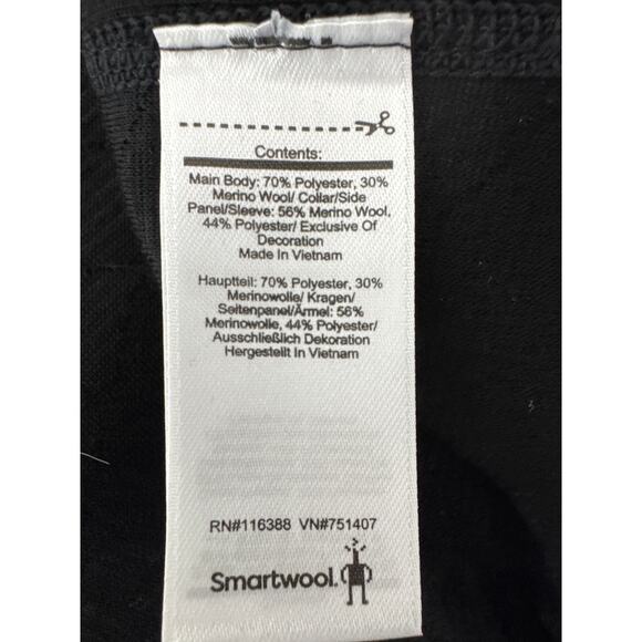 SMARTWOOL Diamond Peak Quilted Dress SW000325 Black Gray Medium - Picture 7 of 8